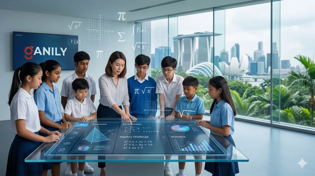 A child learning Singapore Math with bar models
